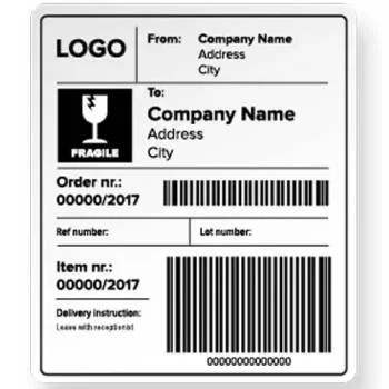 Shipping & Logistics Labels Roll Converting & Barcode Printing Services for Canada